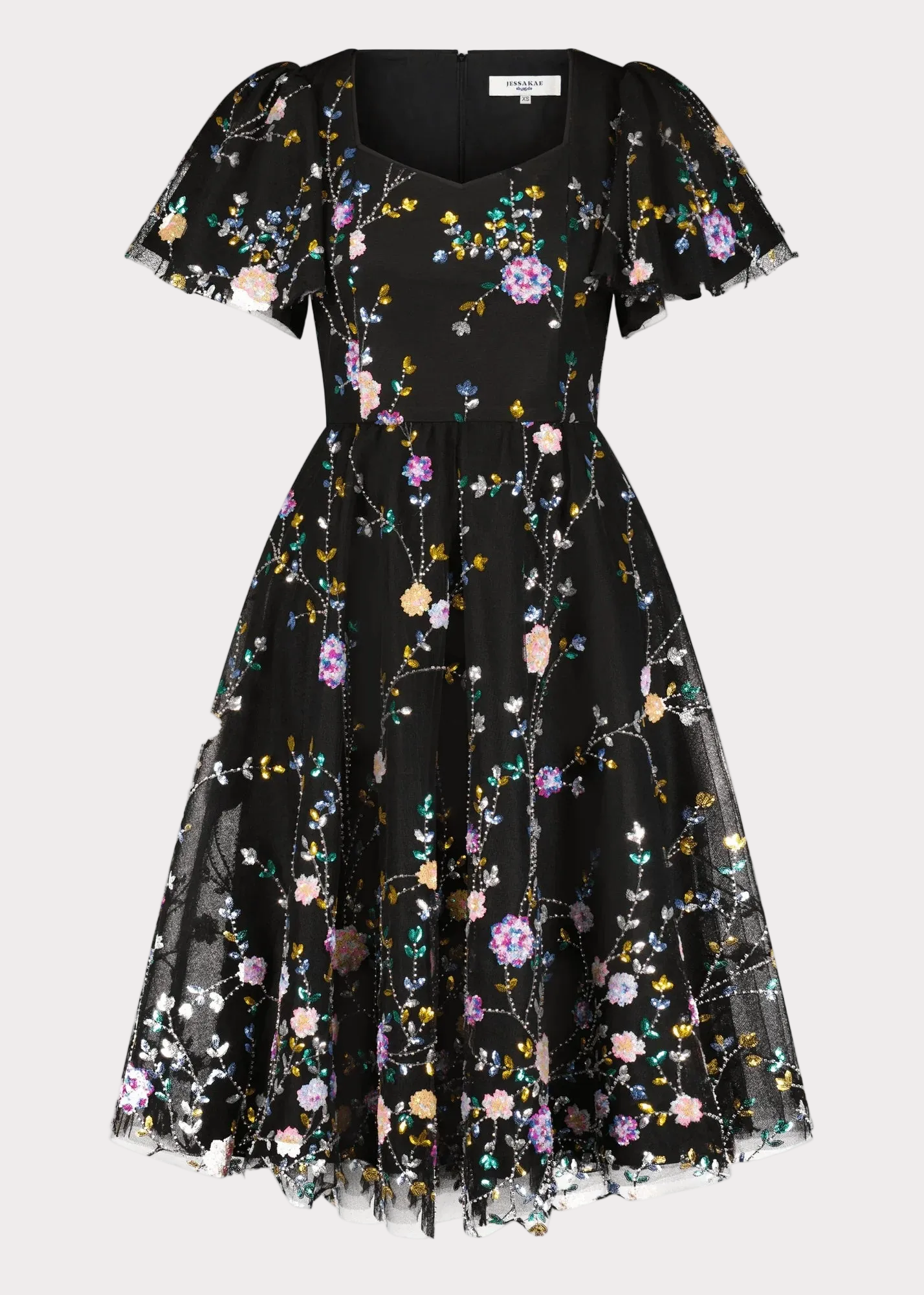 Shimmer Dress Dresses - JessaKae - Shimmer Dress - Shimmer Black / XXS