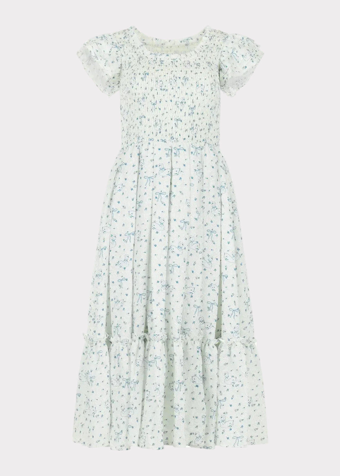 Swan Serenade Dress - JessaKae - Swan Serenade Dress - Feathered Sky / XXS