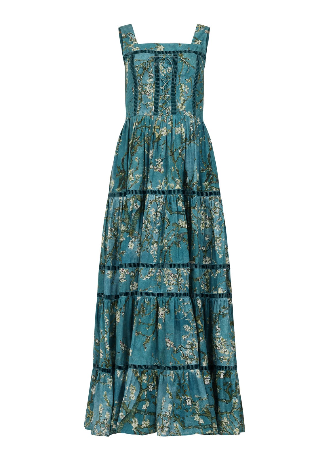 chic size inclusive model wearing JessaKae Van Gogh Dress