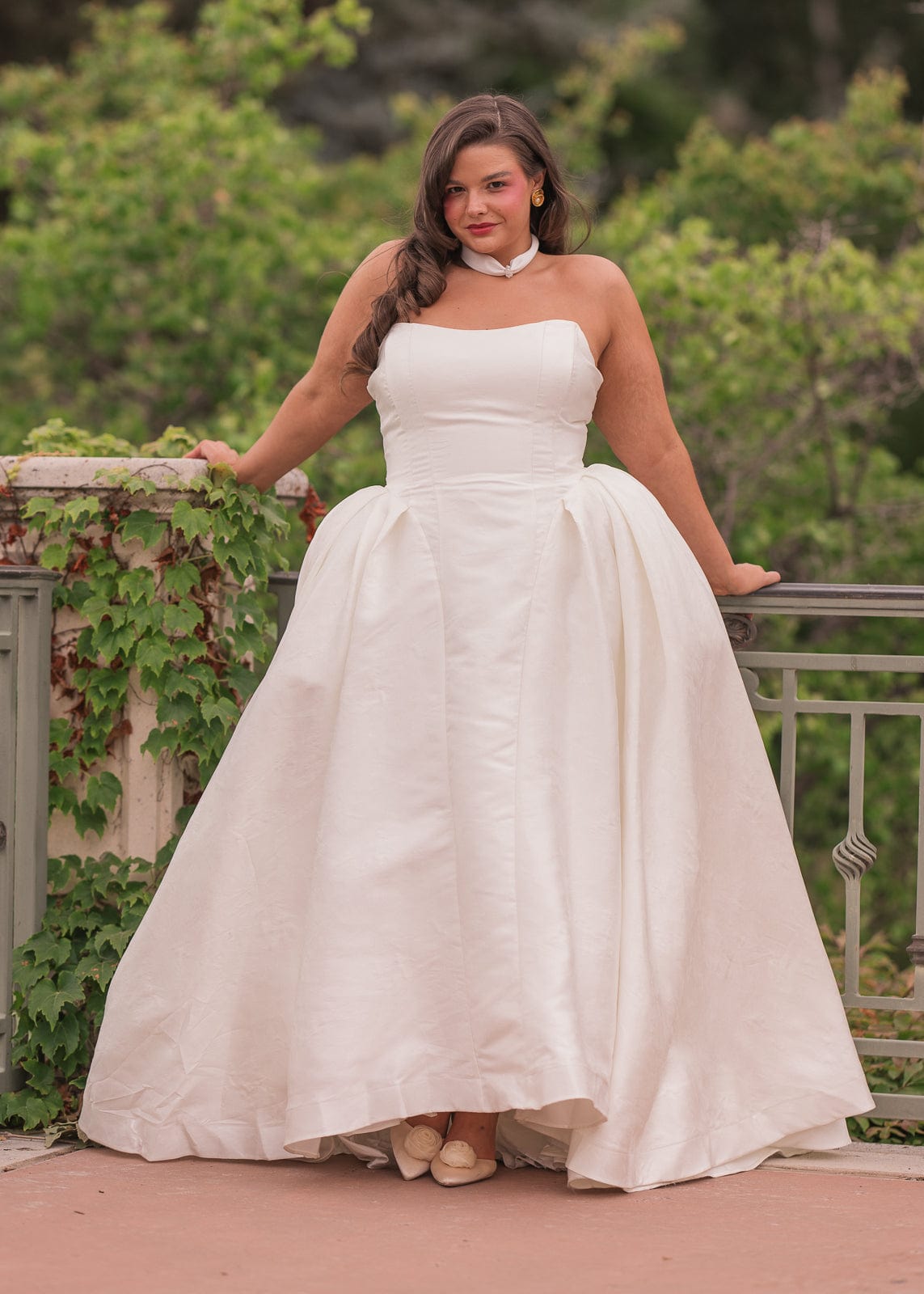 chic size inclusive model wearing JessaKae Victoria Dress