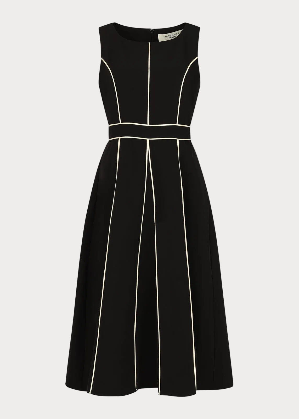 chic size inclusive model wearing JessaKae Vivienne Dress