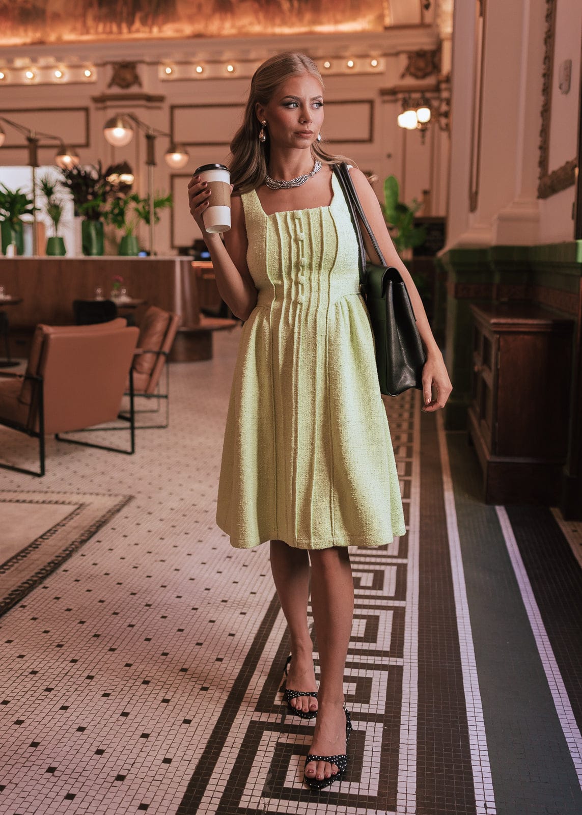 chic size inclusive model wearing JessaKae Waldorf Dress