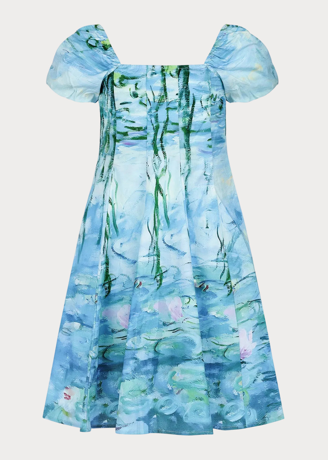 chic size inclusive model wearing JessaKae Water Lily Girls Dress