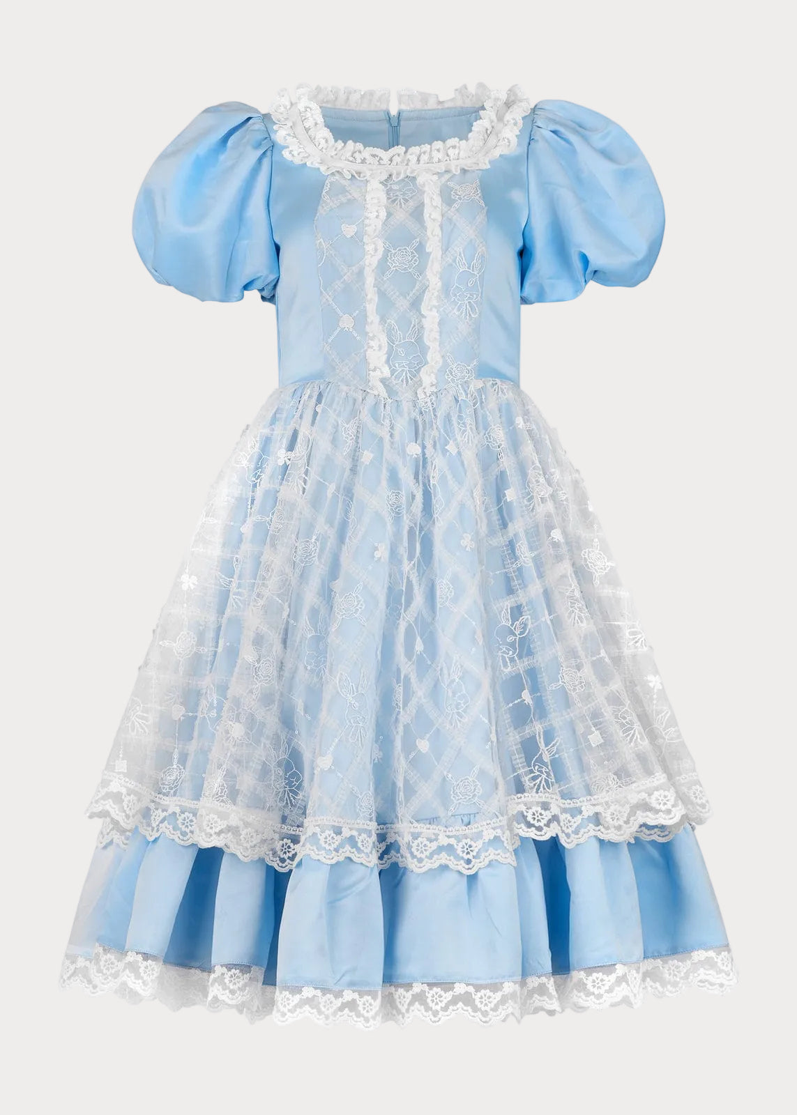 chic size inclusive model wearing JessaKae Wonderland Dress