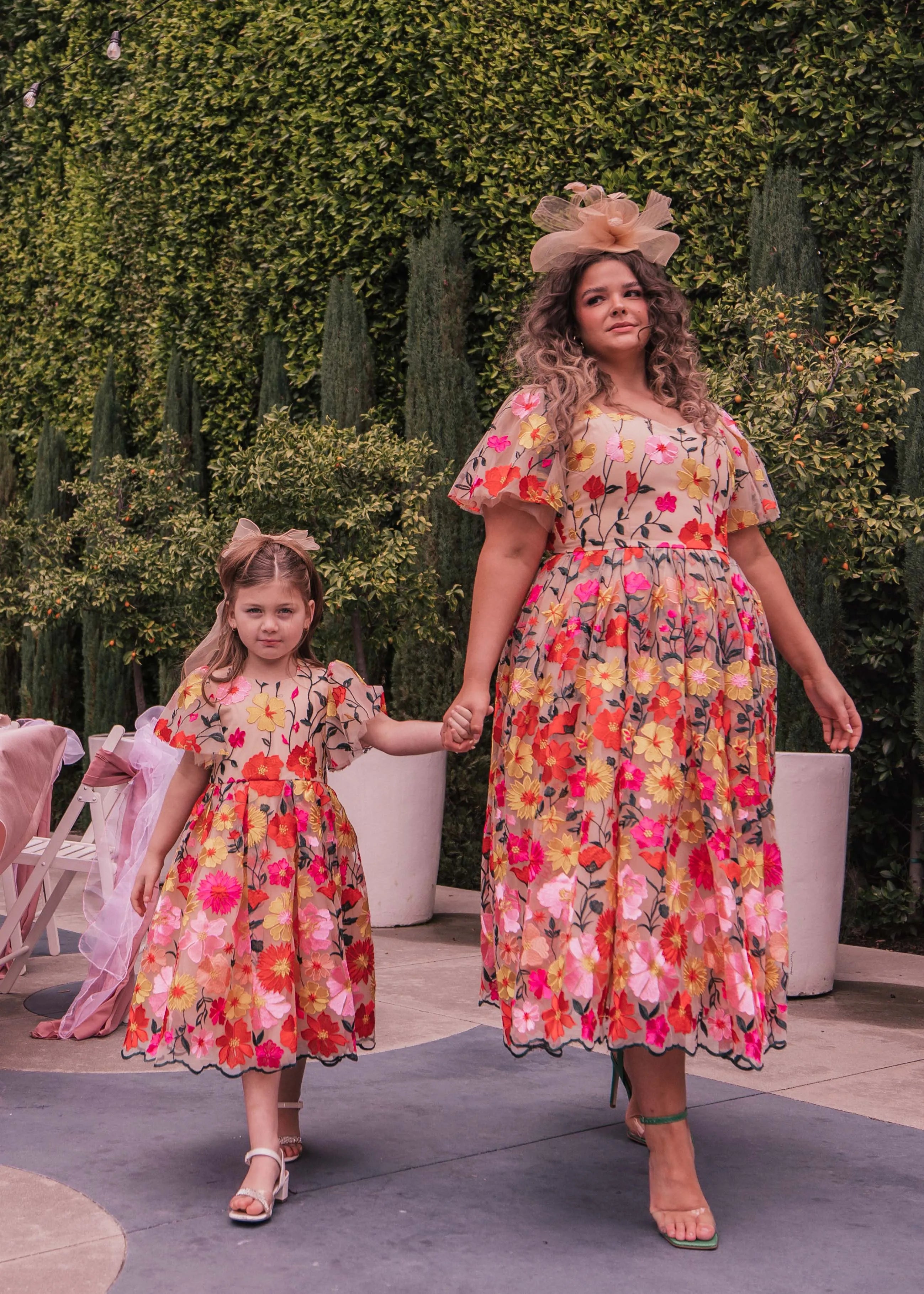 English Garden Girls Dress Girls Dress - JessaKae - English Garden Girls Dress - Garden Pink / 12-18M