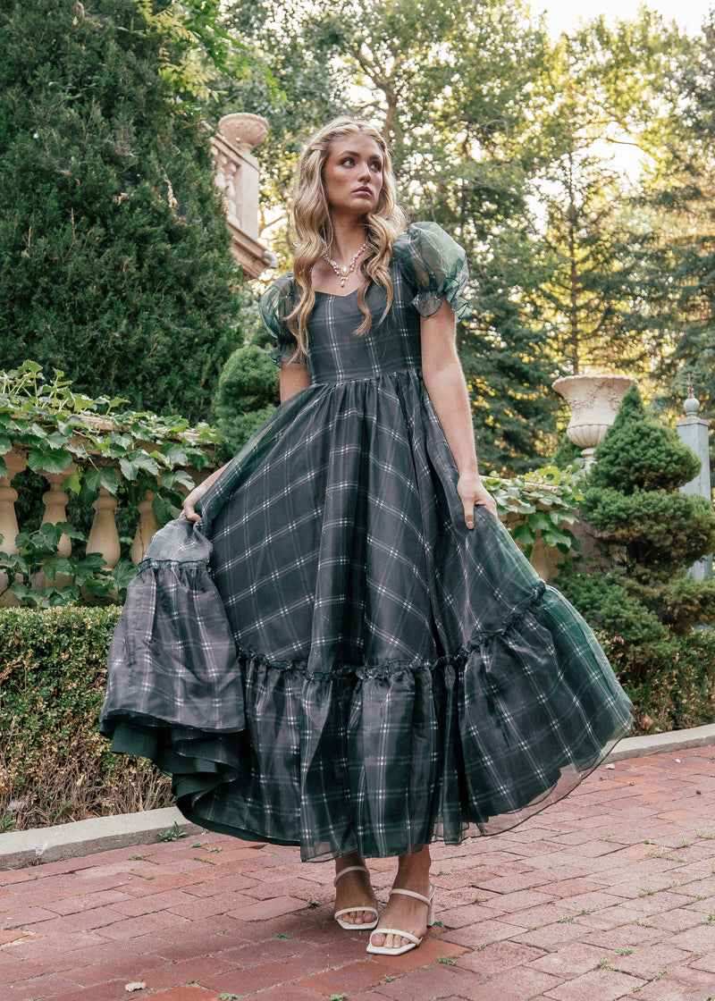 Cordelia Pioneer Dress - Forest Green