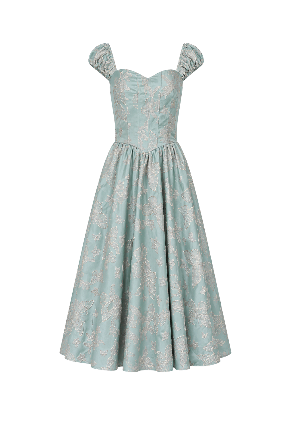 Carolyn Dress Sage ghost