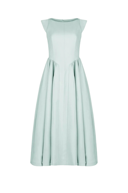 chic size inclusive model wearing JessaKae Diana Dress