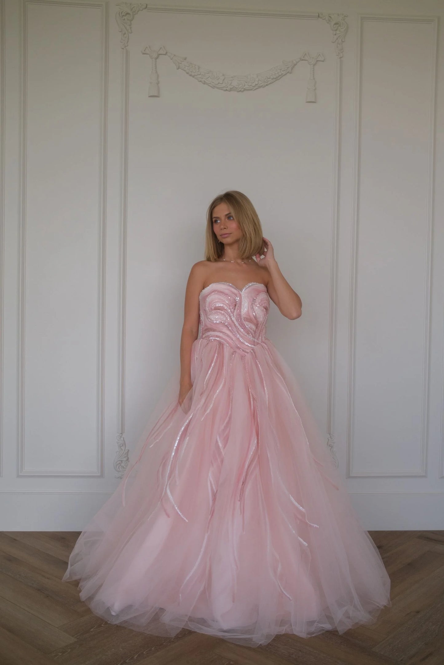 Opal Beaded Corset Dress