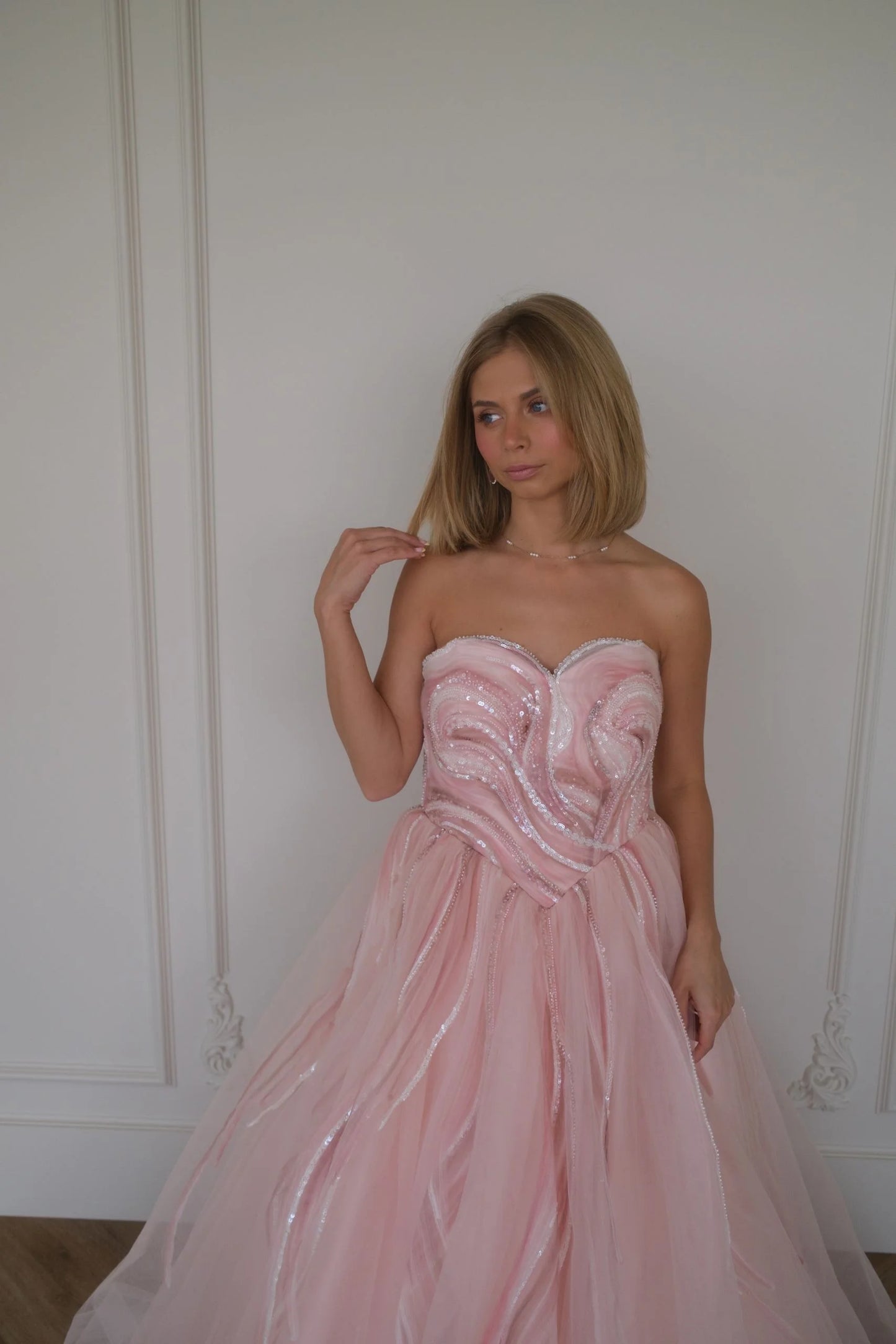 Opal Beaded Corset Dress