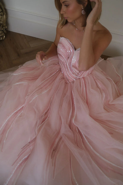 Opal Beaded Corset Dress