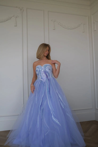 Opal Beaded Corset Dress