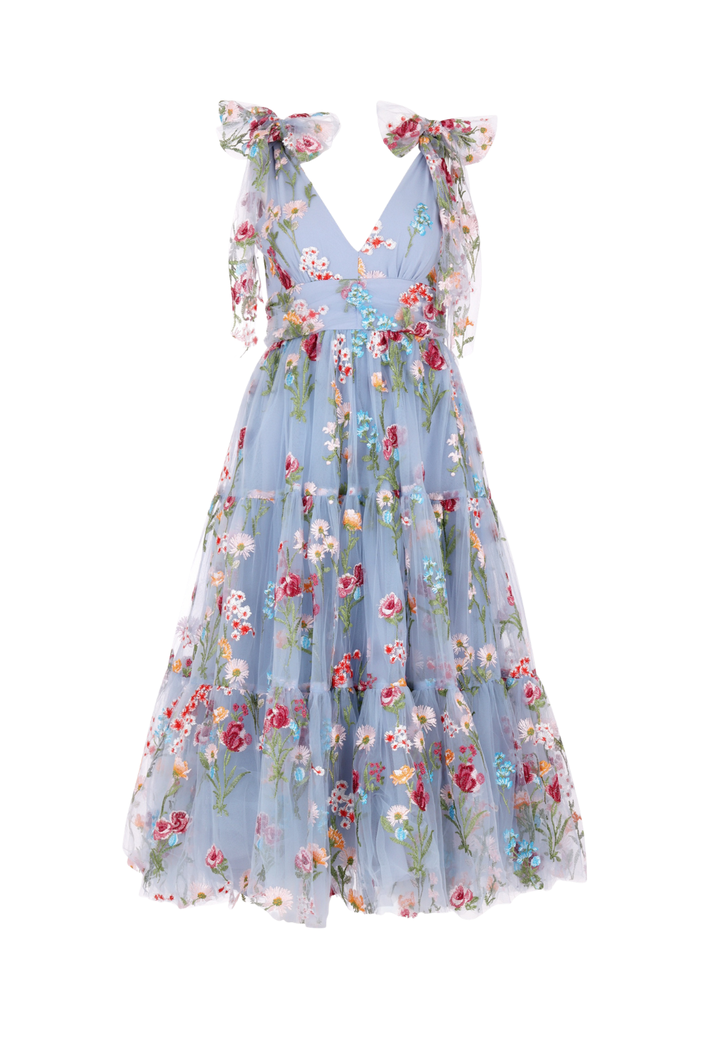 Margaret Midi Dress Blue Dresses - JessaKae - Margaret Midi Dress Blue - XXS