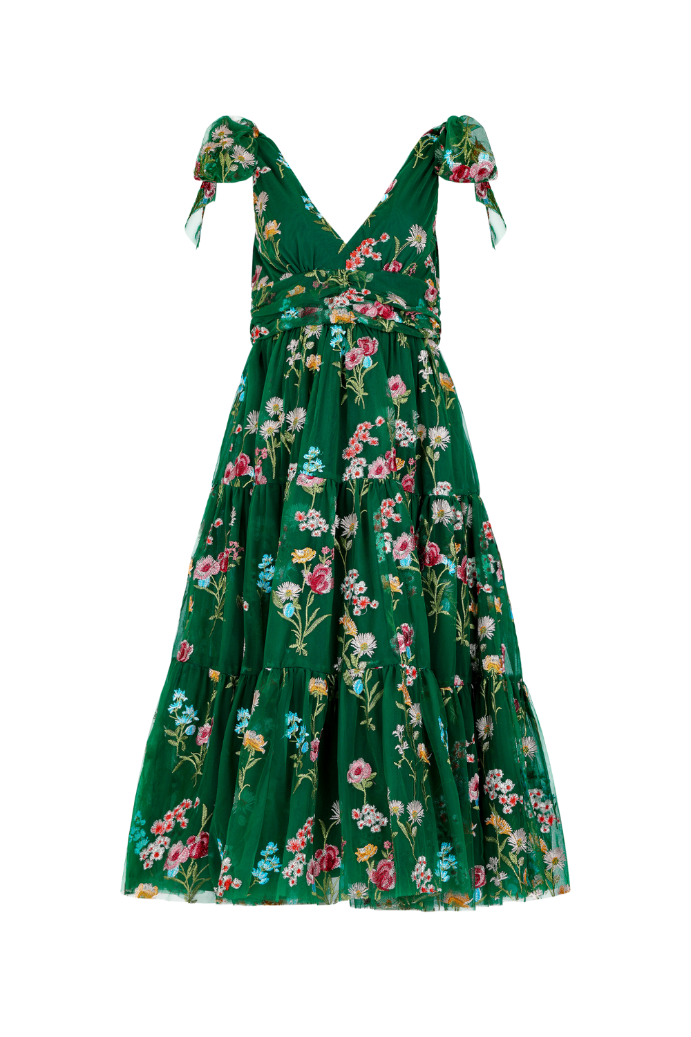Margaret Midi Dress Green Dresses - JessaKae - Margaret Midi Dress Green - XXS