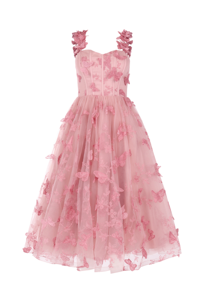 Mariposa Dress Dresses - JessaKae - Mariposa Dress - Flutter Pink / 00