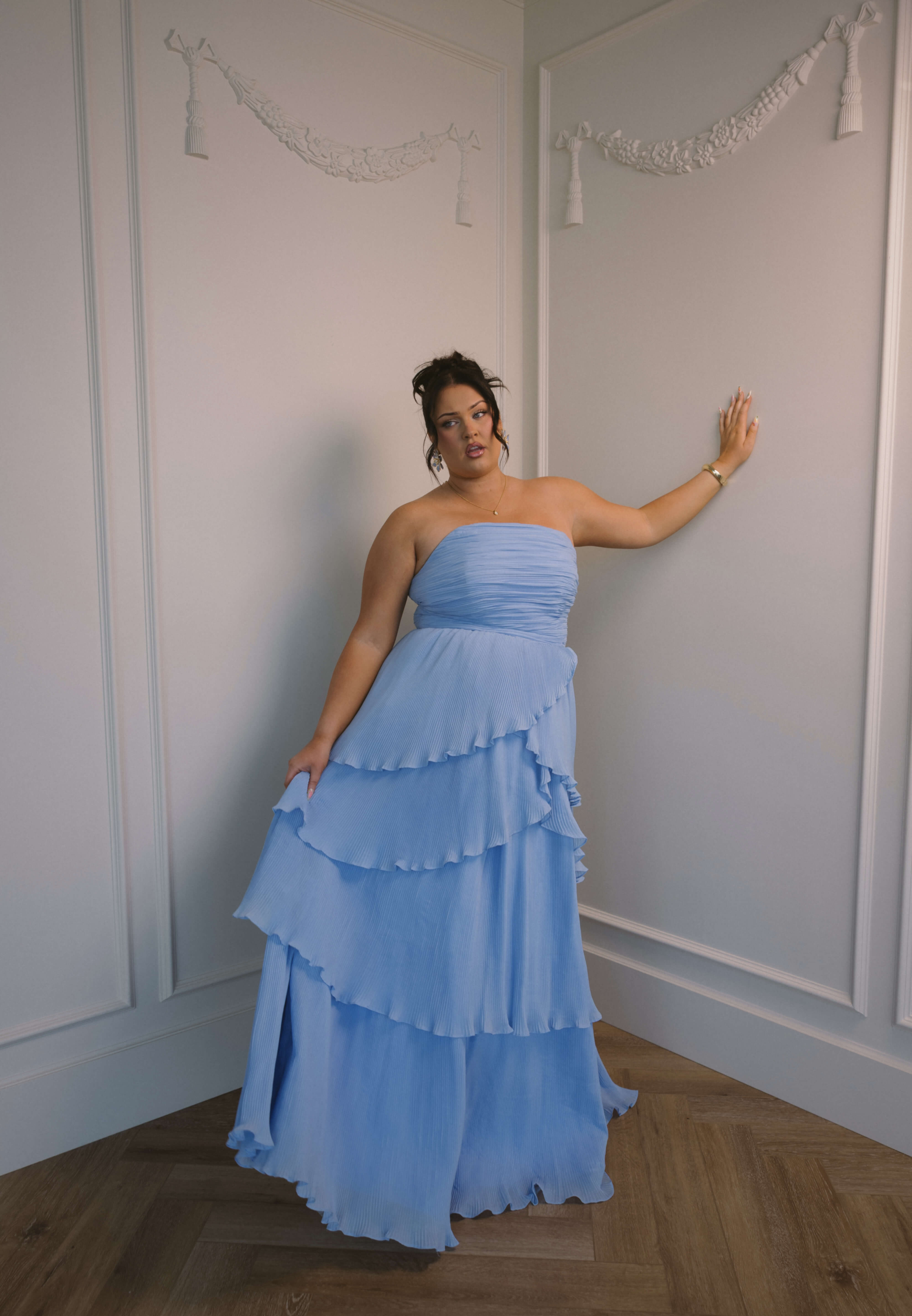 noriです Nori Strapless Tiered Dress | Occasion Dress in Sizes XXS–6X