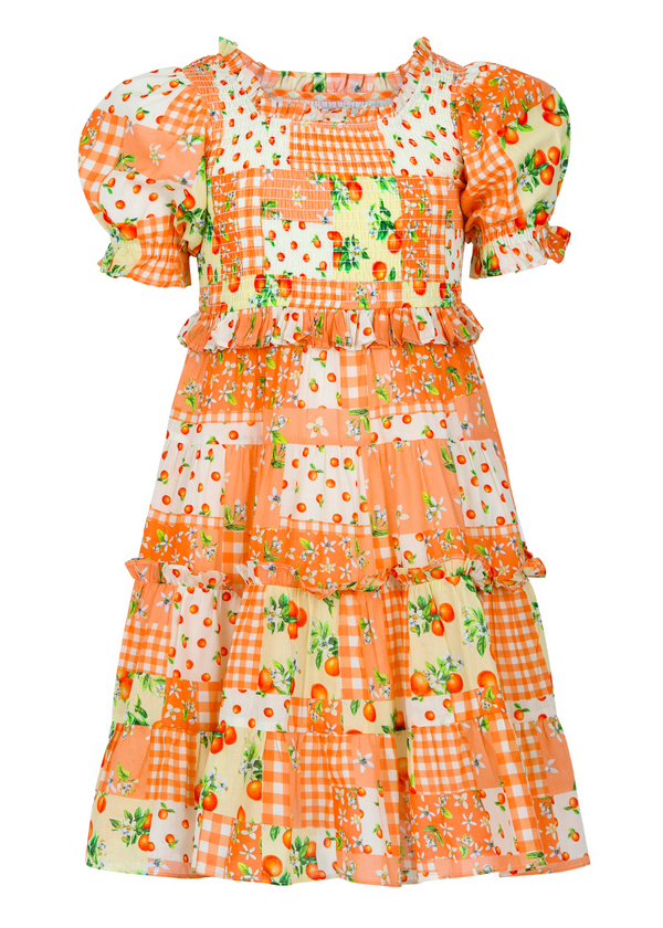 Orange Blossom Girls Dress - JessaKae