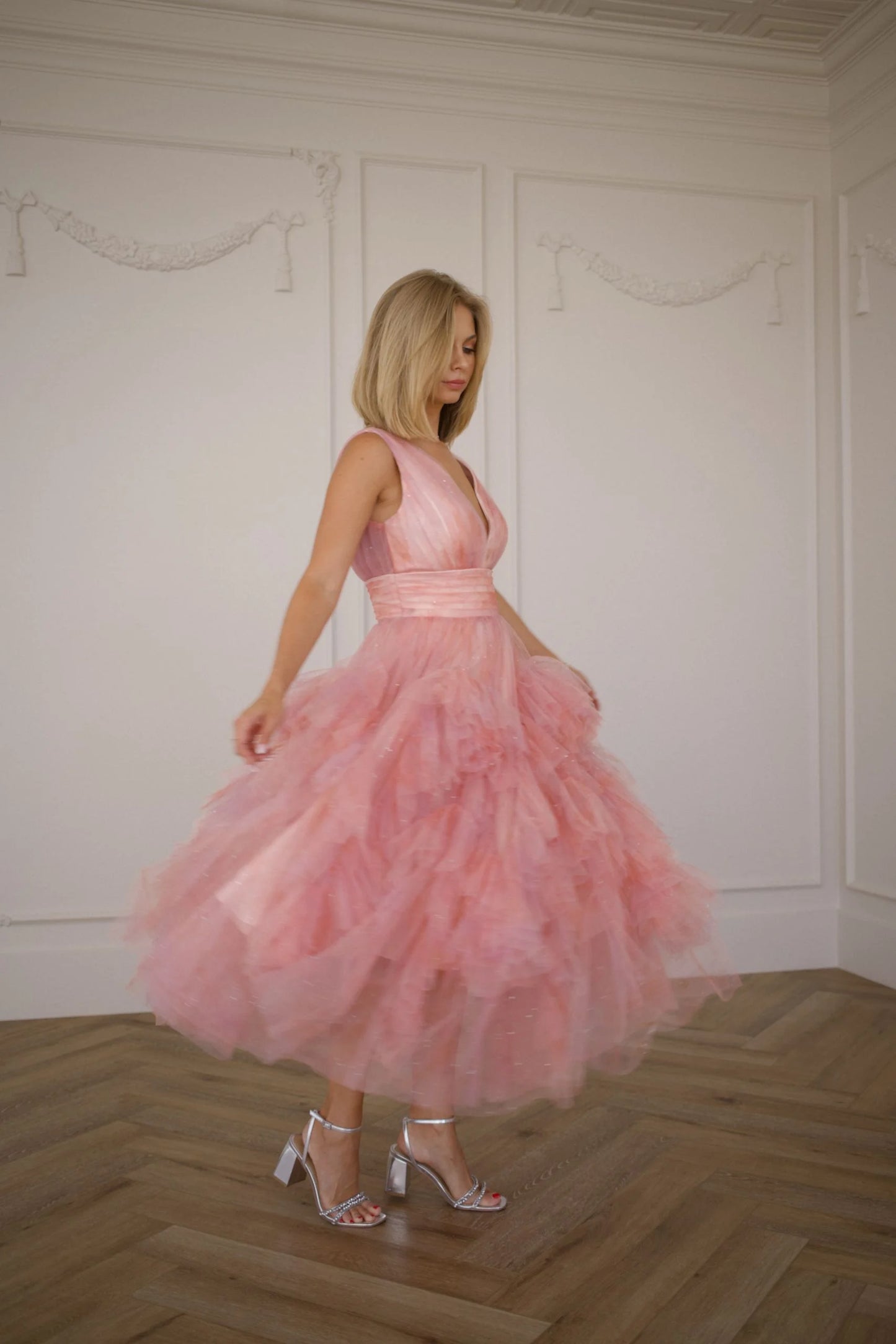 Calypso V-Neck A-Line Dress