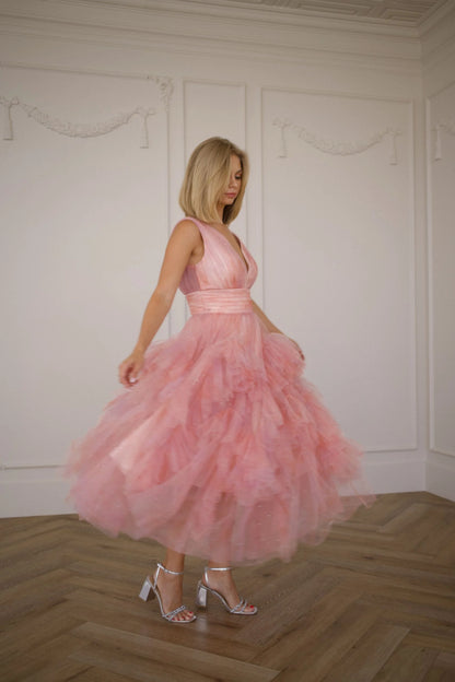 Calypso V-Neck A-Line Dress