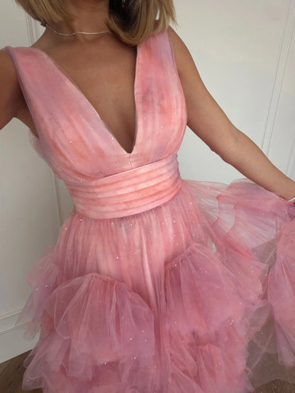 Calypso V-Neck A-Line Dress
