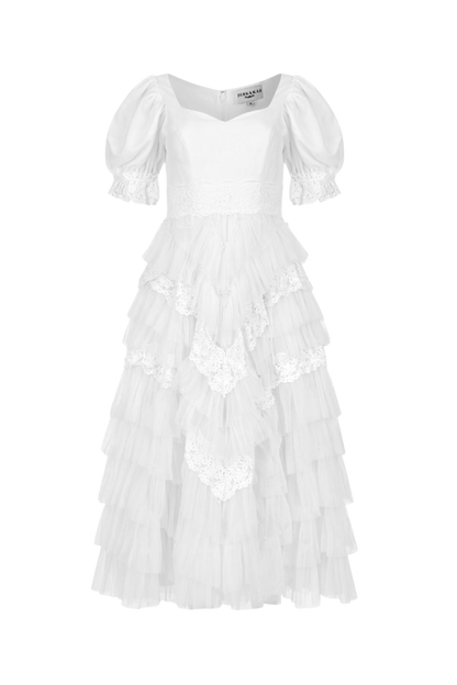 Thumbelina Dress Dresses - JessaKae - Thumbelina Dress - White Lace / XXS