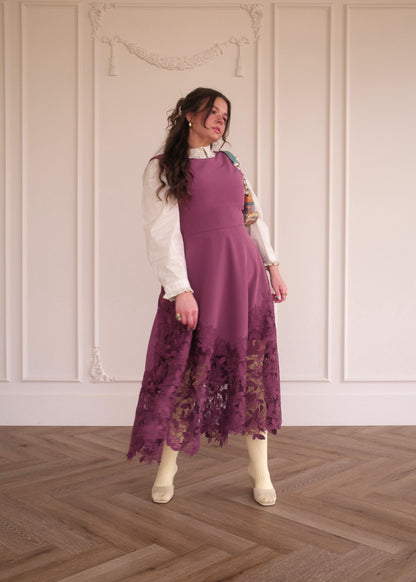 chic size inclusive model wearing JessaKae Adara Dress