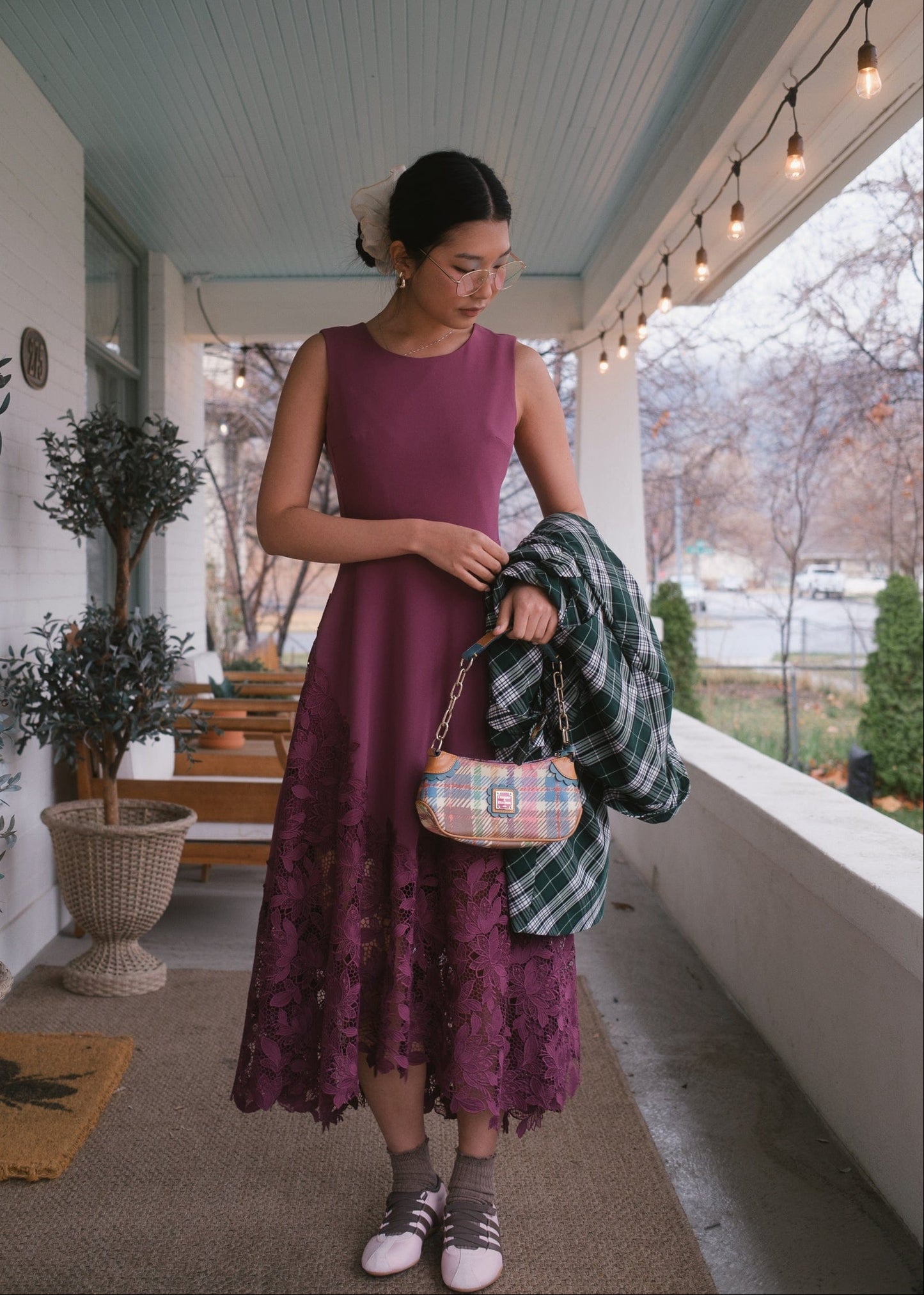 chic size inclusive model wearing JessaKae Adara Dress