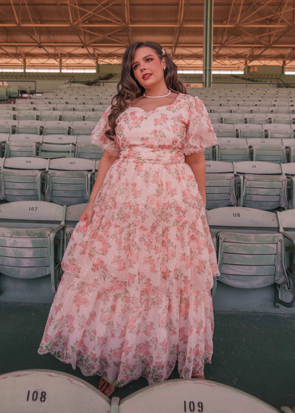 Adelaide Dress - Peach