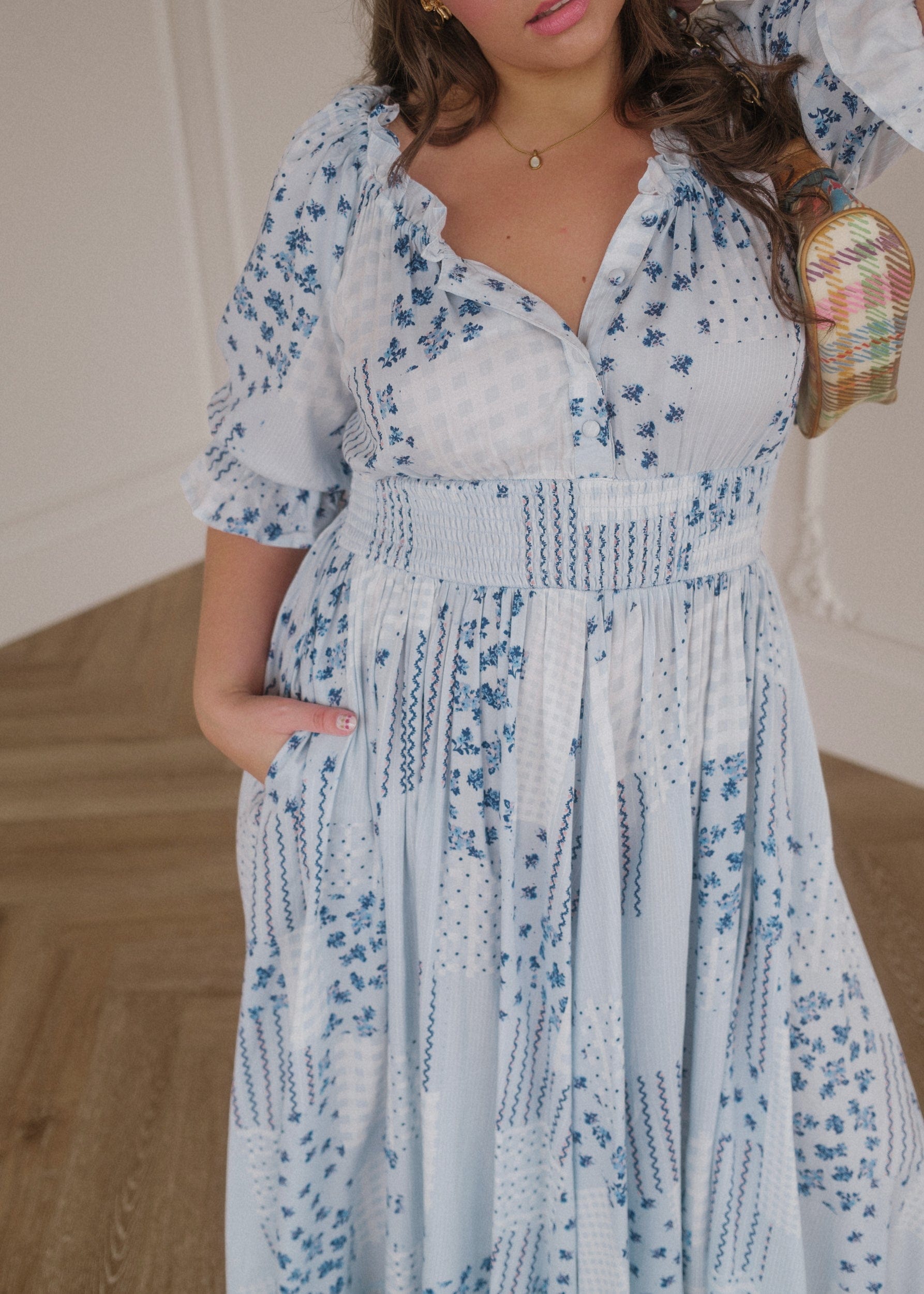 chic size inclusive model wearing JessaKae Alice Dress Dresses