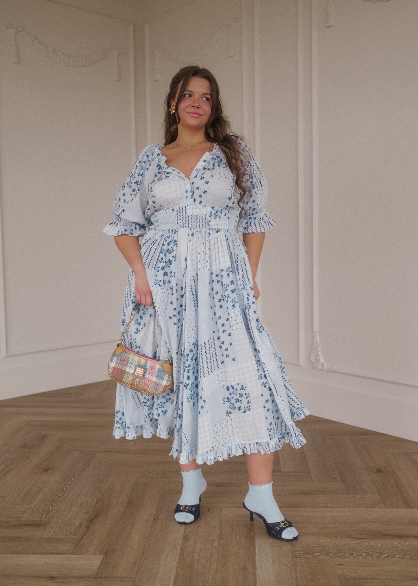 chic size inclusive model wearing JessaKae Alice Dress Dresses