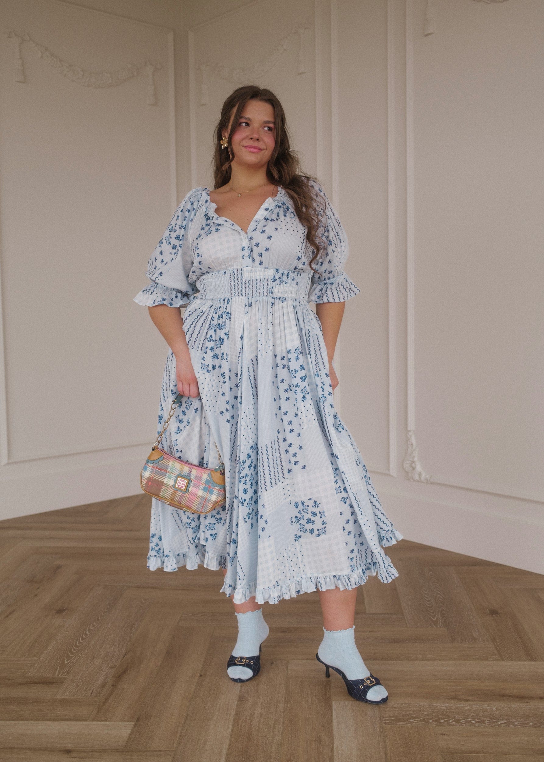 chic size inclusive model wearing JessaKae Alice Dress Dresses