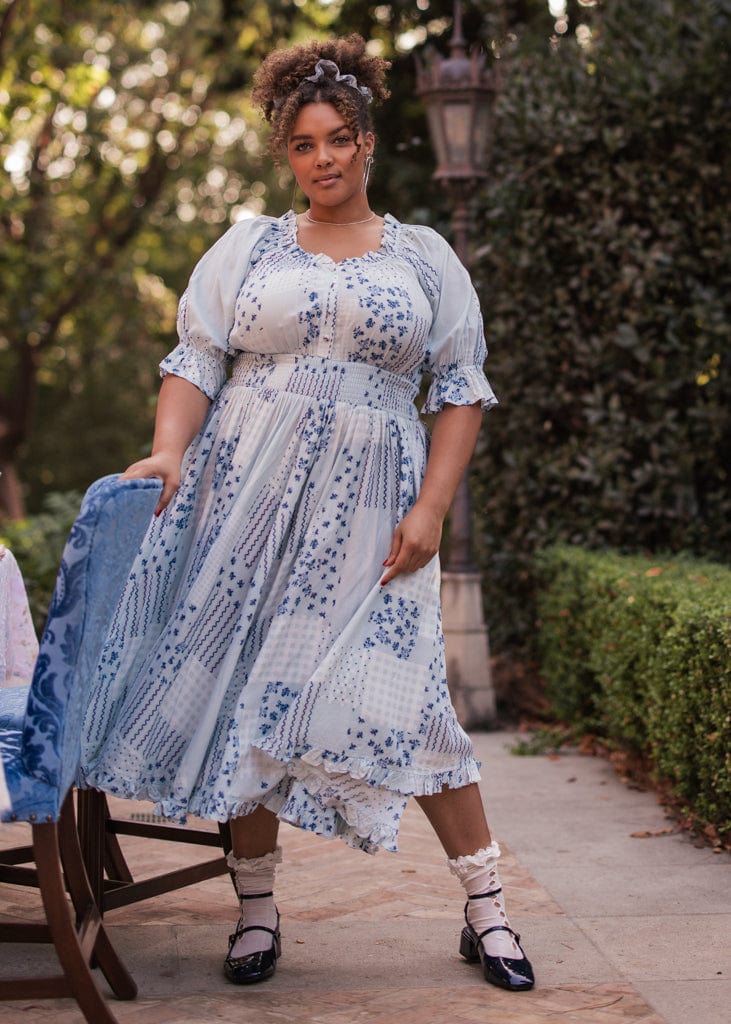 chic size inclusive model wearing JessaKae Alice Dress Dresses