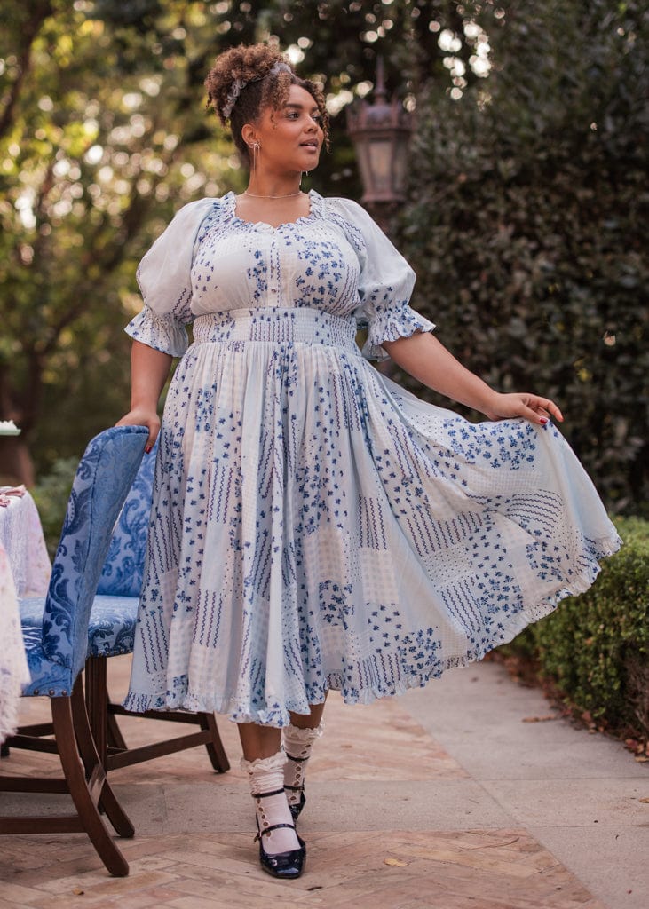 chic size inclusive model wearing JessaKae Alice Dress Dresses