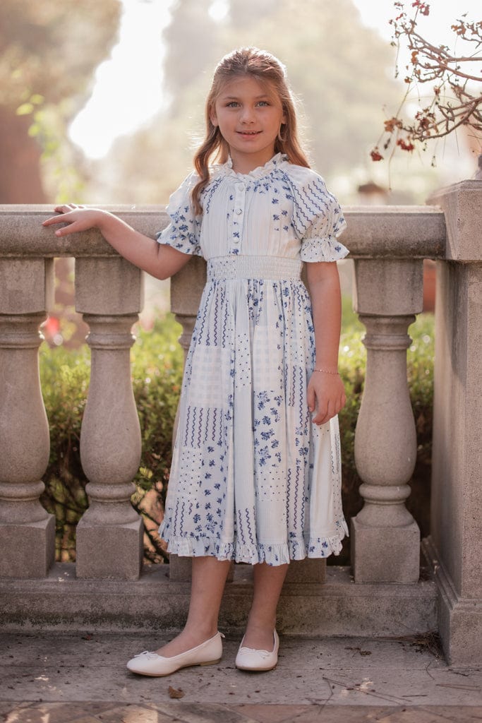 chic size inclusive model wearing JessaKae Alice Girls Dress Girls Dress