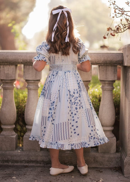 chic size inclusive model wearing JessaKae Alice Girls Dress Girls Dress