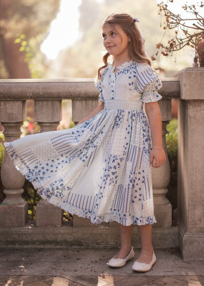 chic size inclusive model wearing JessaKae Alice Girls Dress Girls Dress