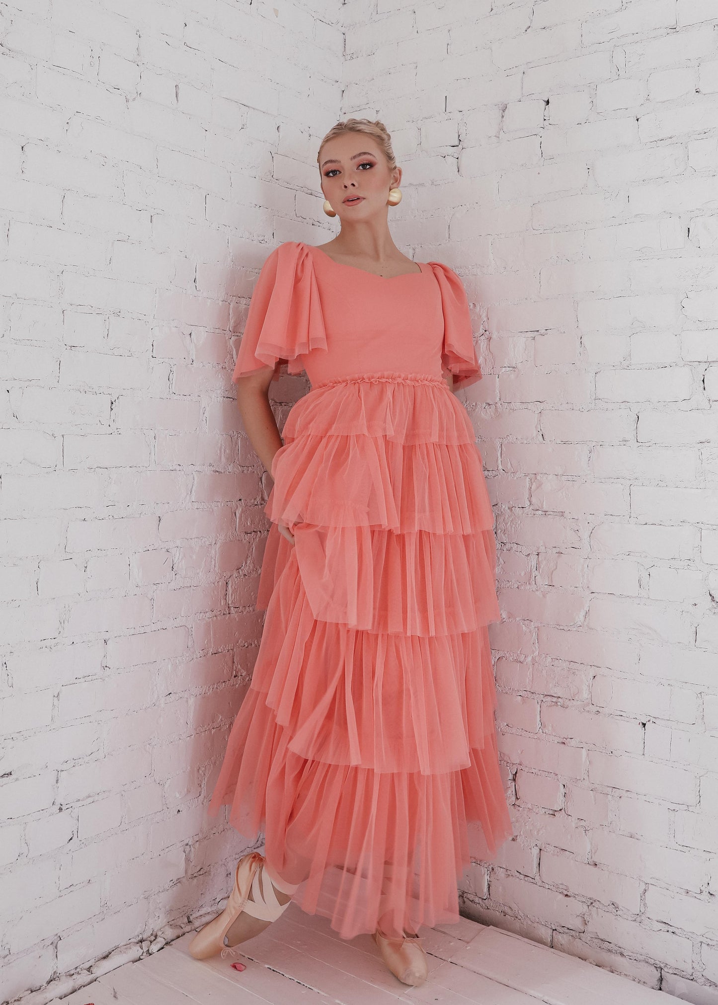 Allegro Dress - Coral Dresses - JessaKae - Allegro Dress - CCoral_Allegro Coral / S