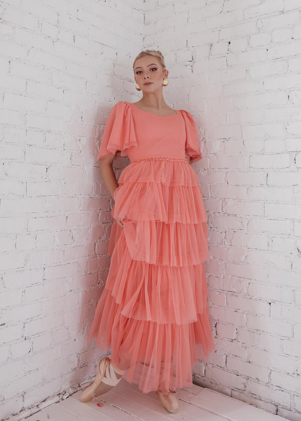 Allegro Dress - Coral - Allegro Coral