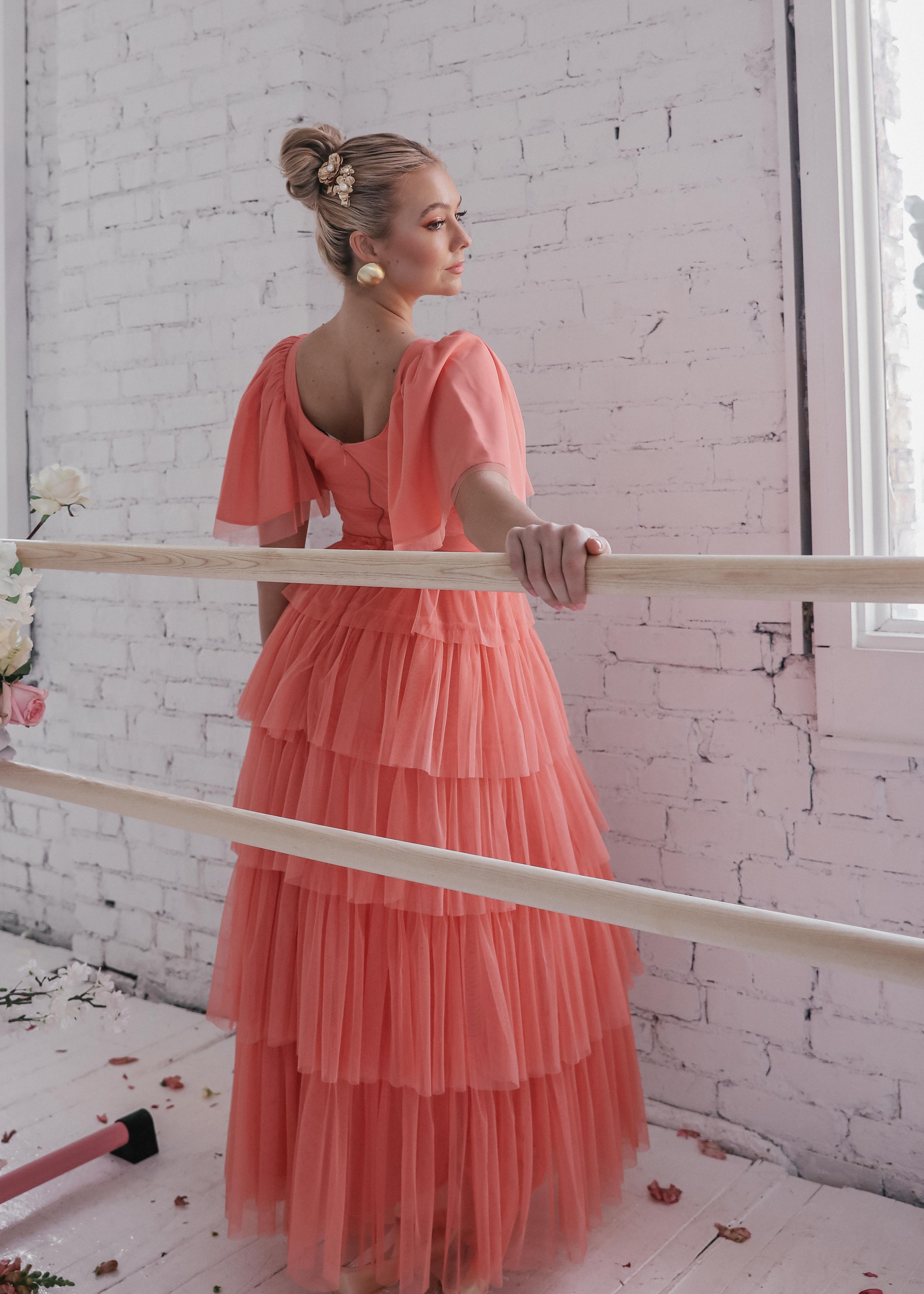 Allegro Dress - Coral - Allegro Coral