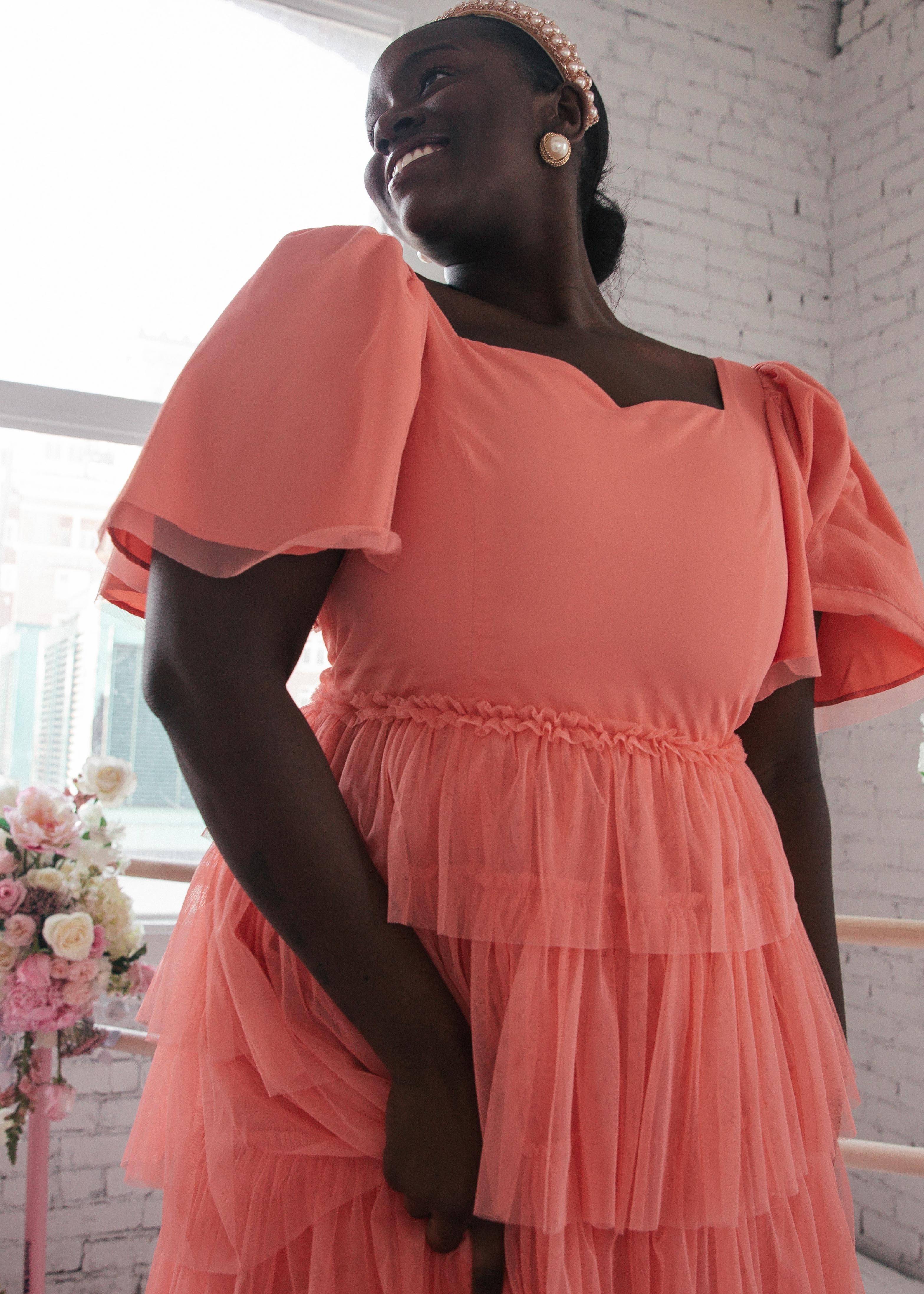 Allegro Dress - Coral - Allegro Coral