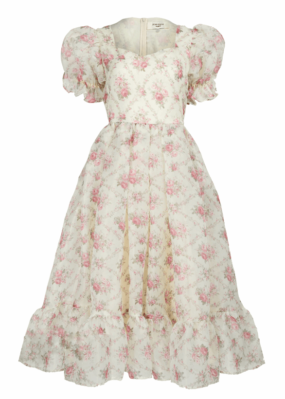 Amelia Dress - Cream Floral