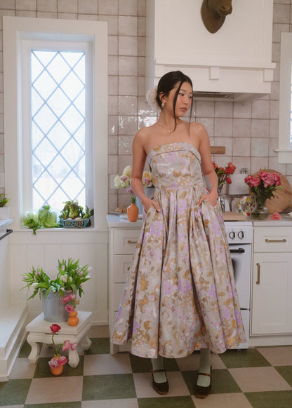 chic size inclusive model wearing JessaKae Anastelle Dress