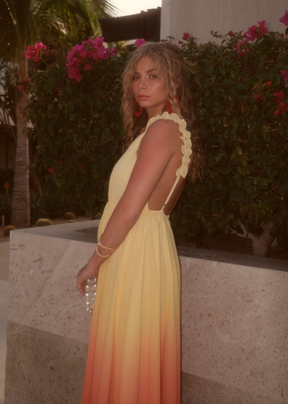 chic size inclusive model wearing JessaKae Anya Dress