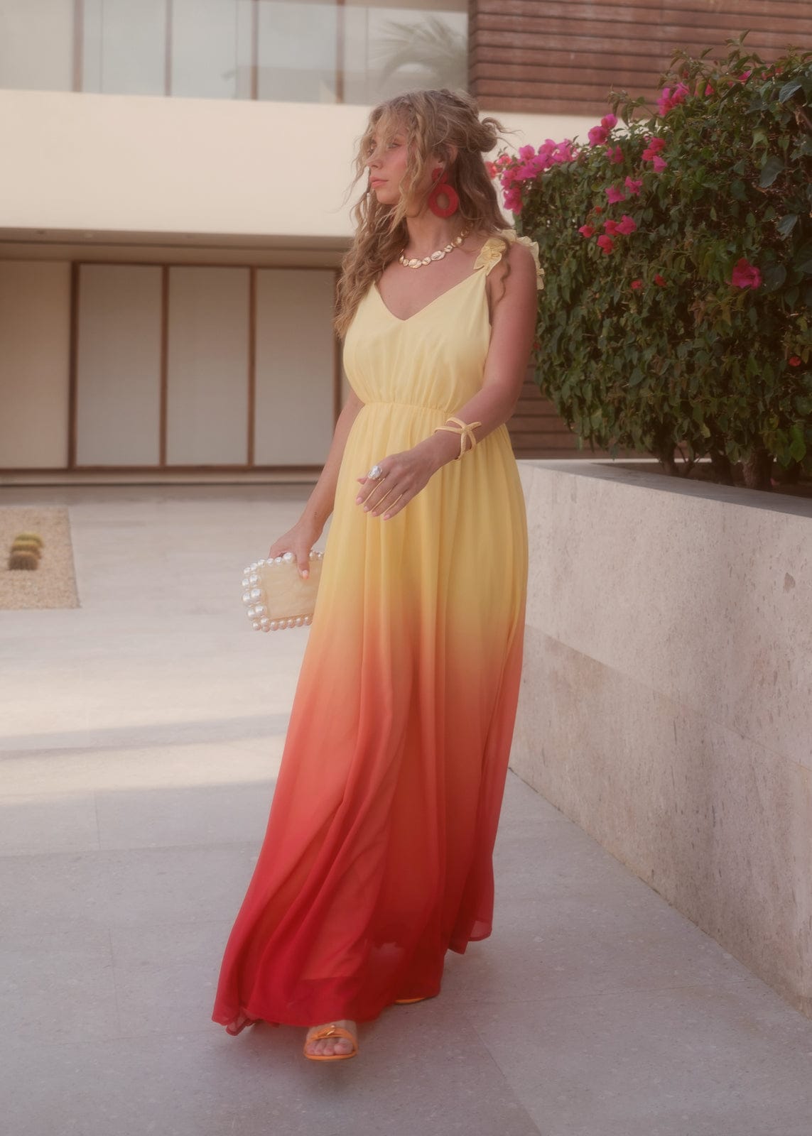 chic size inclusive model wearing JessaKae Anya Dress