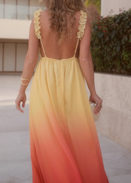 chic size inclusive model wearing JessaKae Anya Dress