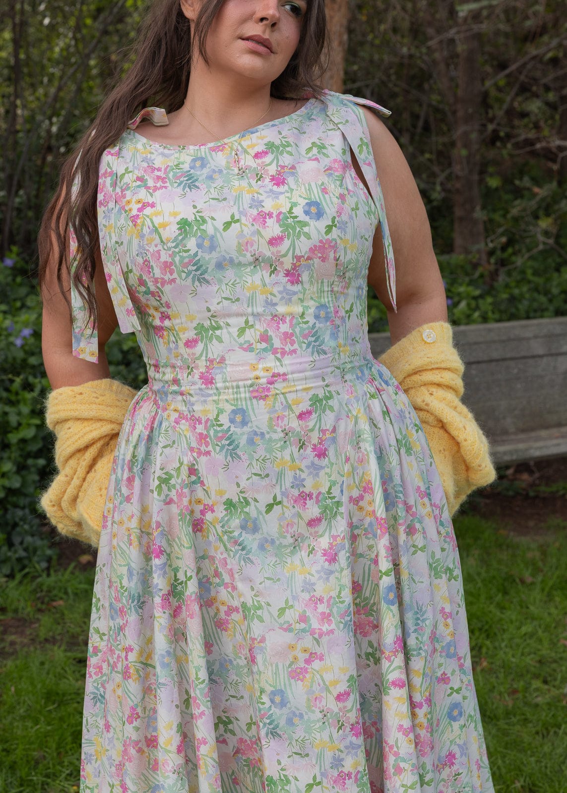 chic size inclusive model wearing JessaKae April Dress Dresses