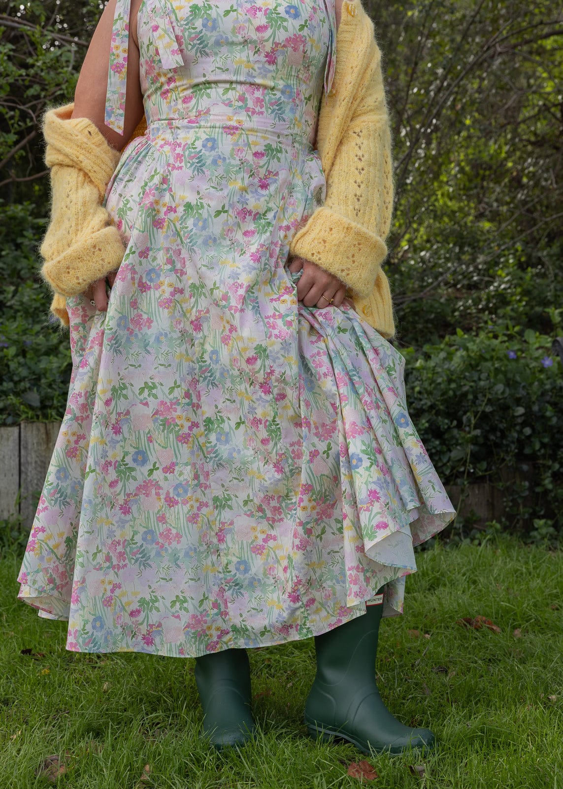 chic size inclusive model wearing JessaKae April Dress Dresses