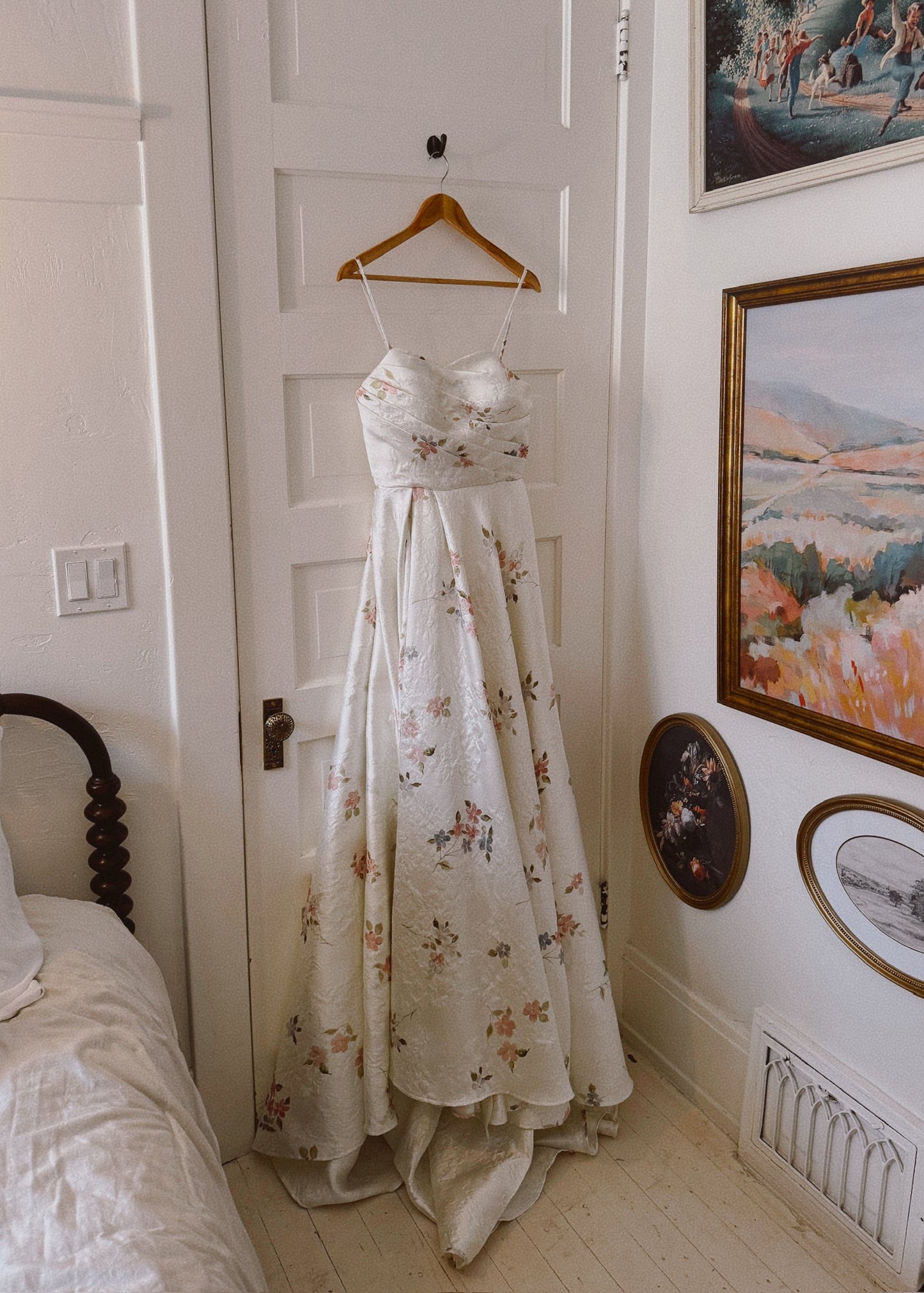 chic size inclusive model wearing JessaKae Arabella Dress White