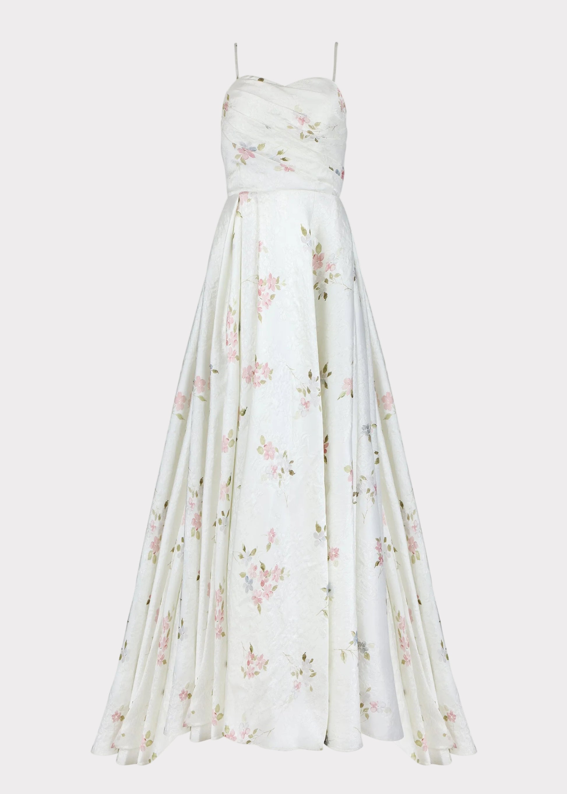 Arabella White Floral Jacquard Pleated Slit Maxi Dress | Occasion Dress in Sizes XXS6X | JessaKae Arabella White Floral Jacquard Pleated Slit Maxi Dress | Occasion Dress in Sizes XXS6X | JessaKae