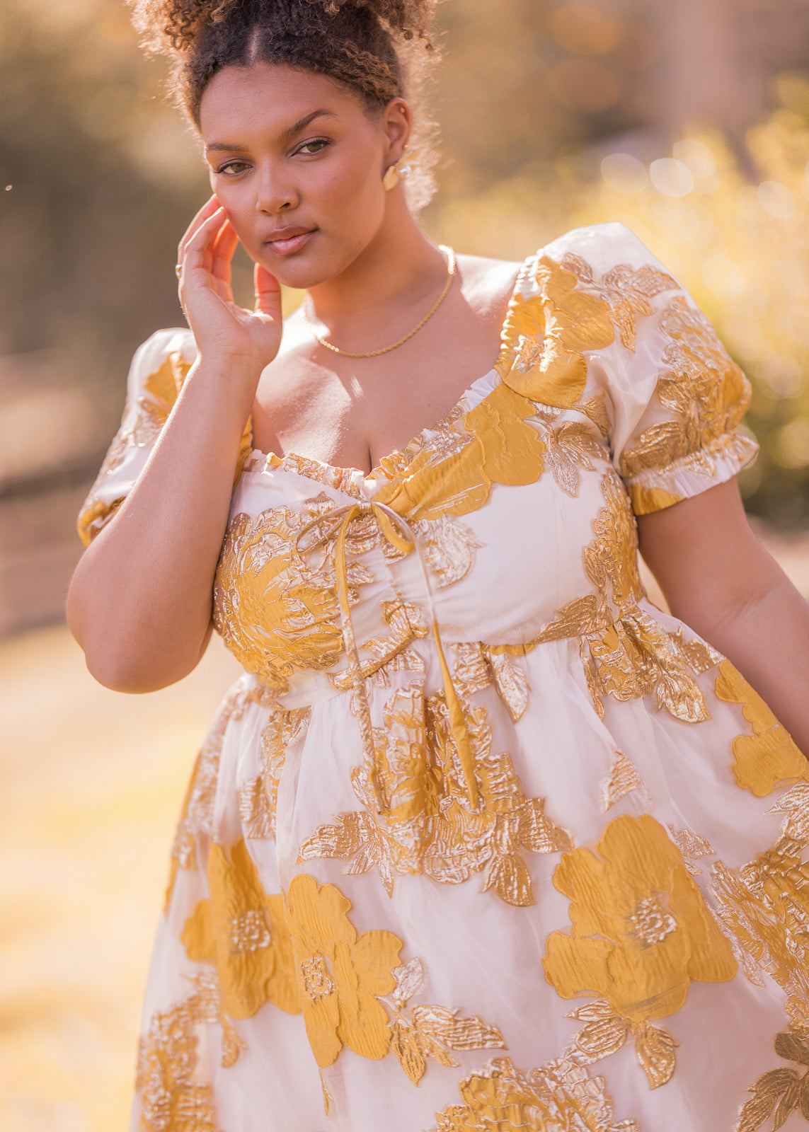 Beaumont Cream Gold Dress | Occasion Dress in Sizes XXS6X | JessaKae Beaumont Cream Gold Dress | Occasion Dress in Sizes XXS6X | JessaKae